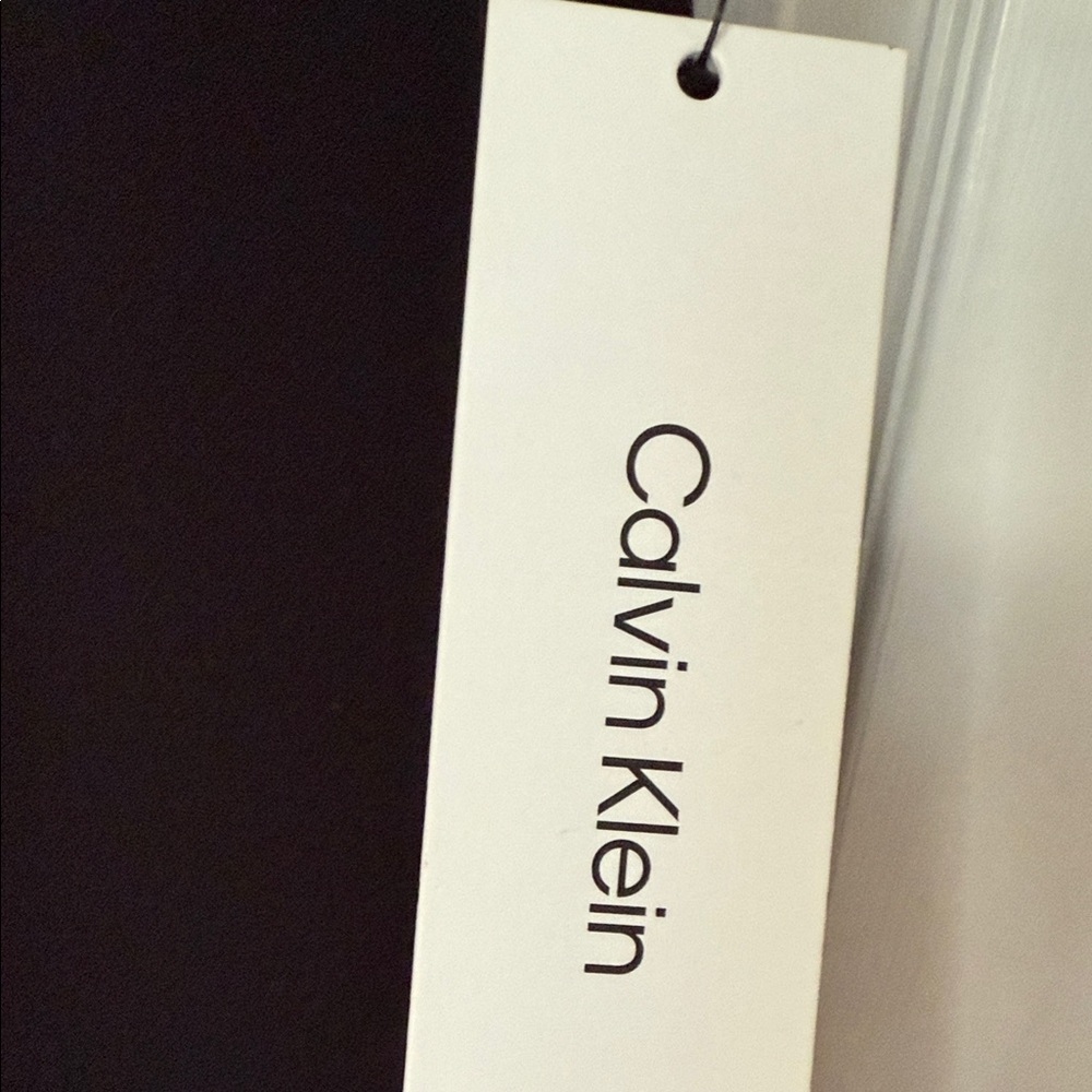 Calvin Klein Chic Black Long-Sleeve Dress with Bow Detail - Picture 4 of 6